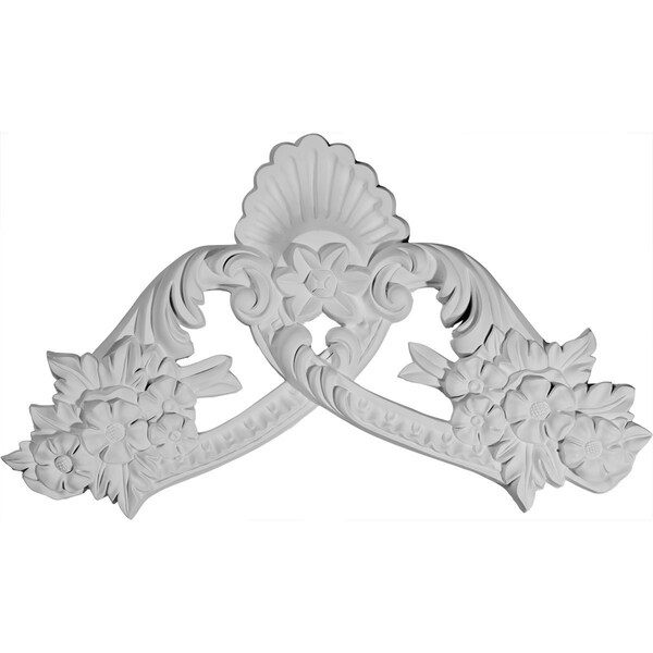 Ekena Millwork 19 1/4"W x 11 1/2"H x 1 5/8"P Emery Center Onlay ONL19X11X01EM - main